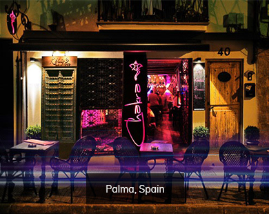 Chakra Bar in Palma Spain MirrorVue Mirror TV Client