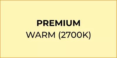 Premium LED Warm light icon.