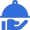 blue restaurant icon.